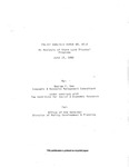 Policy Analysis Paper No. 82-6 An Analysis of State Land Disposal Programs by George Gee