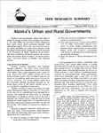 Alaska's Urban and Rural Governments by Thomas Morehouse, Gerald A. McBeath, and Linda Leask