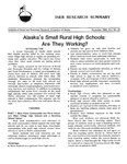 Alaska's Small Rural High Schools: Are They Working? (Research Summary) by Judith Kleinfield, G. Williamson McDiarmid, and David Hagstrom