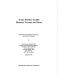 Alaska Rail belt Lumber Markets: Volumes and Prices by Gunnar Knapp and Karen Foster