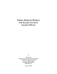Simple Demand Models for Alaska Sockeye Salomon Prices by Nick Ronan