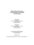 Effects of Bycatch Allocations to Trawl Fisheries for Groundfish in the Bering Sea by Terrence Smith and Denby Lloyd