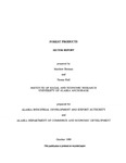 Forest Products: Sector Reports by Matthew D. Berman and Teresa Hull