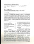 Soverignty, Tribal Government, and the Alaska Native Claims Settlement Act Amendments of 1987 by Thomas Morehouse