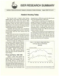 ISER Research Summary - Alaska's Housing Today by N/A Unknown