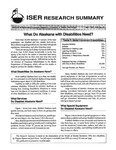 What Do Alaskan's with Disabilities Need? by Jack Kruse and Virgene Hanna