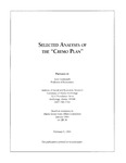 Selected Analyses of the "Cremo Plan" by Oliver Scott Goldsmith