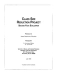 Class Size Reduction Project Second Year Evaluation by Annmarie O'Brien and Jack Kruse