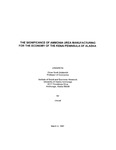 The Significance of Ammonia Urea Manufacturing for the Economy of the Kenai Pennisula of Alaska by Oliver Scott Goldsmith