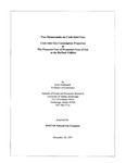 Two Memoranda on Cook Inlet Gas: Cook Inlet Gas Consumption Project & The Financial Cost of Premature Loss of Gas to the Railbelt Utilities by Oliver Scott Goldsmith