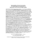 Sustainability of Arctic Communities: An Interdisciplinary Collaboration of Researchers and Local Knowledge Holders by Jack Kruse