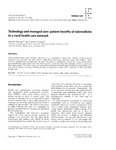 Technology and Managed Care: Patient Benefits of Telemedicine by Matthew D. Berman and Andrea Fenaughty