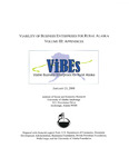 Viability of Business Enterprises for Rural Alaska Volume III: Appendices by G. Williamson McDiarmid, Oliver Scott Goldsmith, Mary Killorin, Suzanne Sharp, and Carl Hild