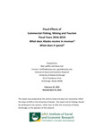 Fiscal Effects of Commercial Fishing, Mining and Tourism Fiscal Years 2016-2019 What does Alaska receive in revenue? What does it spend? by Bob Loeffler and Steve Colt