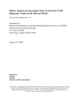 Matrix Analysis of Assessment Tools Used by the FASD Diagnostic Teams in the State of Alaska by Alexandra Edwards