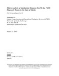 Matrix Analysis of Satisfaction Measures Used by the FASD Diagnostic Teams in the State of Alaska by Alexandra Edwards