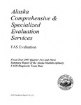 Fiscal Year 2003 Quarter Two and Three Summary Report of the Alaska Multidisciplinary FASD Diagnostic Team Data by Alexandra Edwards