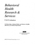 Behavioral Health Research and Services FAS Evaluation #38 by Alexandra Edwards