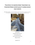 The effects of winter street treatment on Chester Creek Water Quality During Snow Melt Events by Birgit Hagedorn