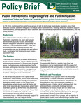 Public Perceptions Regarding Fire and Fuel Mitigation