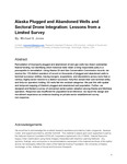 Alaska Plugged and Abandoned Wells and Sectoral Drone Integration: Lessons from a Limited Survey