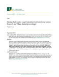 Alaskan Bush Justice: Legal Centralism Confronts Social Science Research and Village Alaska [chapter] by Stephen Conn