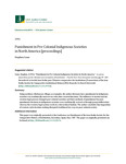 Punishment in Pre-Colonial Indigenous Societies in North America [chapter] by Stephen Conn