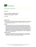 Prisoner Behavior, Staff Response: Using Prison Discipline Records by Schafer E. N/A