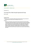 Increasing Police Utility through Organizational Design by John E. Angell