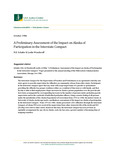 A Preliminary Assessment of the Impact on Alaska of Participation in the Interstate Compact by Schafer E. N/A and Leslie Wenderoff
