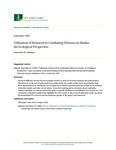 Utilization of Research in Combating Violence in Alaska: An Ecological Perspective by Johnson W. N/A