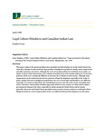 Legal Culture Blindness and Canadian Indian Law by Conn N/A