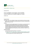 From Land Rights to Sovereignty: Curious Parallels between Alaskan and Canadian Indigenous Peoples by Conn N/A