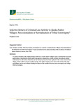 Selective Return of Criminal Law Activity to Alaska Native Villages: Neocolonialism or Revitalization of Tribal Sovereignty? by Conn N/A