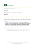 Pretrial Intervention and Chronic Offenders by Schafer E. N/A
