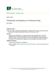 Visiting Rules and Regulations: A Preliminary Study by Schafer E. N/A