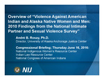 Overview of Violence against American Indian and Alaska Native Women and Men: 2010 Findings from the National Intimate Partner and Sexual Violence Survey by André B. Rosay