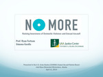 NO MORE: Raising Awareness of Domestic Violence and Sexual Assault by Ryan Fortson and Simona Gerdts
