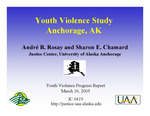 Youth Violence Study, Anchorage, AK: Youth Violence Progress Report by André B. Rosay and Sharon Chamard