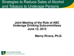 Strategies to Reduce Sales of Alcohol and Tobacco to Underage Persons by Marny Rivera