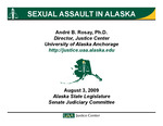 Sexual Assault in Alaska by André B. Rosay
