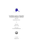Quantitative Analysis of Disparities in Juvenile Delinquency Referrals by André B. Rosay and Ronald S. Everett