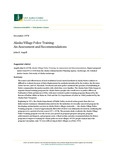 Alaska Village Police Training: An Assessment and Recommendations by John E. Angell