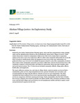 Alaskan Village Justice: An Exploratory Study by John E. Angell