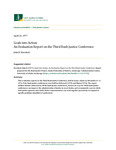 Goals into Action: An Evaluation Report on the Third Bush Justice Conference by John E. Havelock