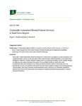 Criminally Committed Mental Patient Services: A Task Force Report by Roger V. Endell and John E. Havelock