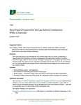 Short Papers Prepared for the Law Reform Commission While in Australia by Conn N/A