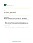 Staff Paper on Village Councils by Hippler E. N/A and Stephen Conn