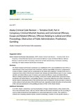 Alaska Criminal Code Revision — Tentative Draft, Part 4: Conspiracy; Criminal Mischief; Business and Commercial Offenses; Escape and Related Offenses; Offenses Relating to Judicial and Other Proceedings; Obstruction of Public Administration; Prostitution; Gambling by Alaska Criminal Code Revision Subcommission