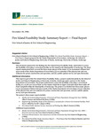 Fire Island Feasibility Study: Summary Report — Final Report by UAA School of Engineering